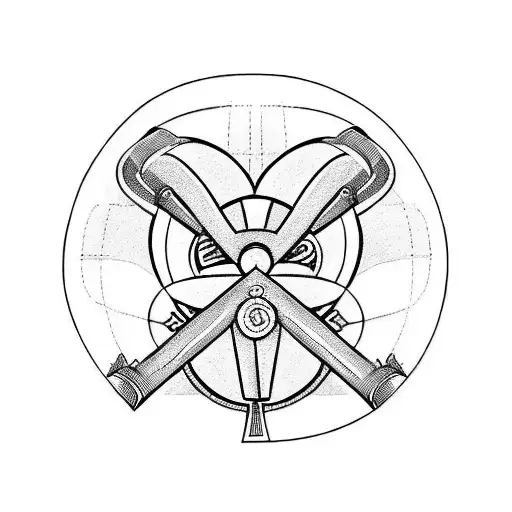 self love and cafe racer bike tattoo design idea