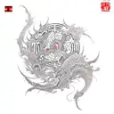 tokyo ghoul anime tattoo design idea