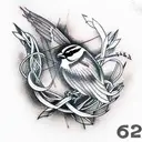 Sparrow tattoo design idea