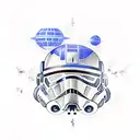 mass effect mix with star wars  tattoo design idea