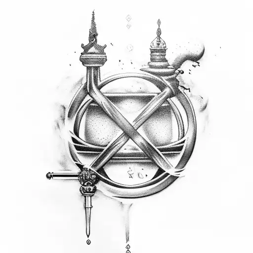 God, alchemy tattoo design idea