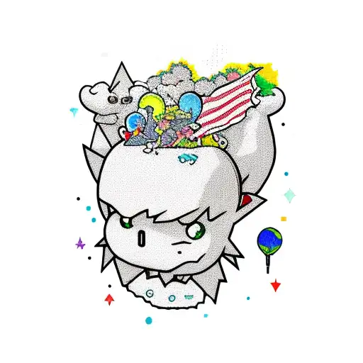 earthbound misfit tattoo design idea