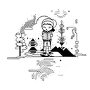 "earthbound misfit" tattoo design idea