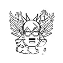 "earthbound misfit" tattoo design idea