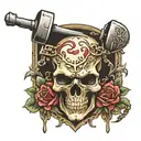 Wagner Sledgehammer Skull tattoo design idea
