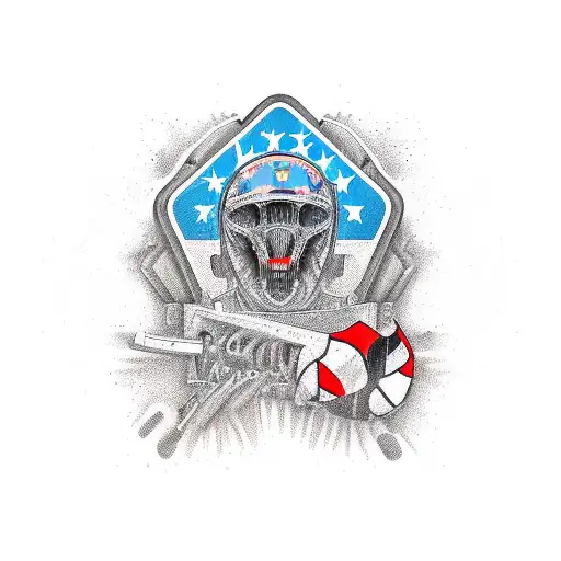 memorial for friend that died on a sports bike tattoo design idea