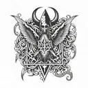 black sabbath tattoo design idea