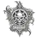 black sabbath tattoo design idea