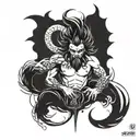 Combine elements of Ashura and Asura to create a unique fusion tattoo design tattoo design idea
