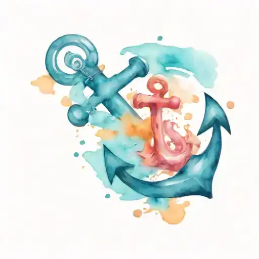 Anchor tattoo design idea