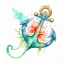 Anchor tattoo design idea