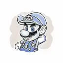 Super Mario getting a star tattoo design idea