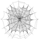 Spider Web with leaves tattoo design idea