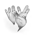 cat paw tattoo design idea