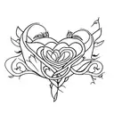 bleeding heart flower minimalist tattoo tattoo design idea