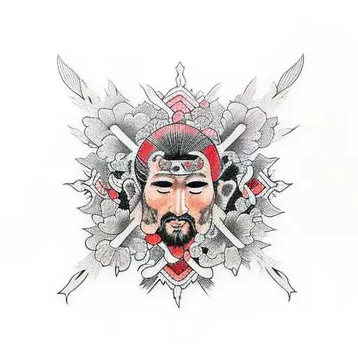 Cruz e Jesus tattoo design idea