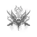 Drakkar tattoo design idea
