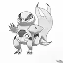 pokemon and digimon inspired tattoo design idea