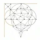 constellation of Leo, Aquarius and Gemini symbol combined tattoo design idea
