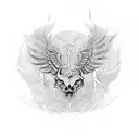 Hermes wing tattoo design idea