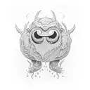 Huminilated monster tattoo design idea