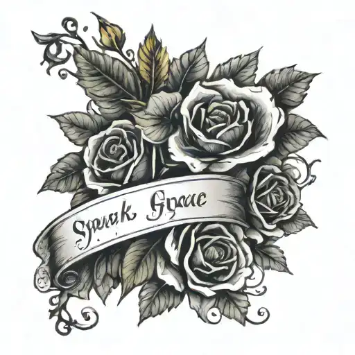 forearm quote speak of her over my grave and watch how she brings me back to life. outdoor theme tattoo design idea