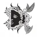 quote speak of her over my grave and watch how she brings me back to life. outdoor theme tattoo design idea