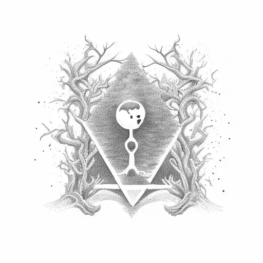 we're only killing time until time kills us, tree, hourglass, people, tree, death, forelorn, decay tattoo design idea