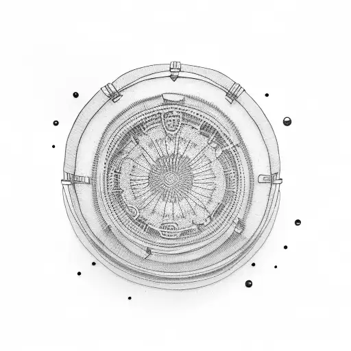 snare drum tattoo design idea