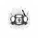 snare drum tattoo design idea