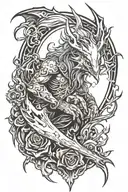 game bloodborn tattoo design idea