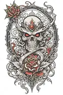 game bloodborn tattoo design idea