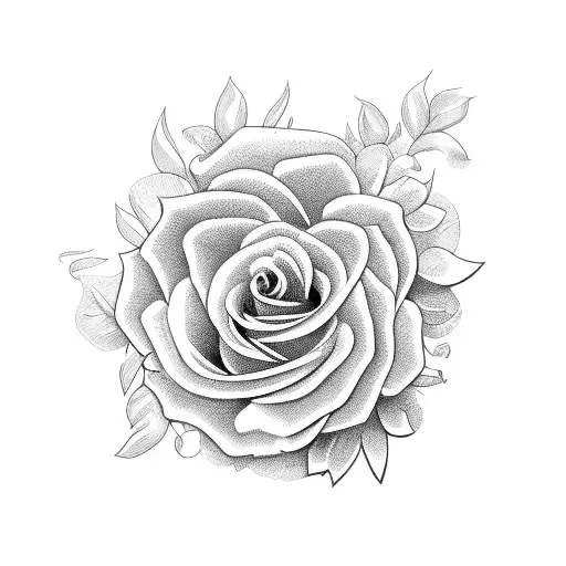 pin with two flowers tattoo design idea