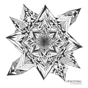 fractal tattoo design idea