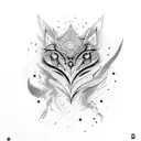 splash of color and brush tattoo design idea