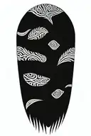 Ayahuasca inspired tribal tattoo design idea