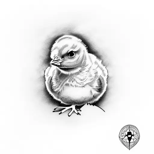 Baby Chick tattoo design idea