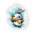 Baby Chick tattoo design idea