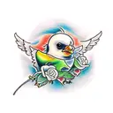 Baby Chick tattoo design idea