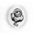 Baby Chick tattoo design idea