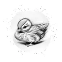 Baby Chick tattoo design idea