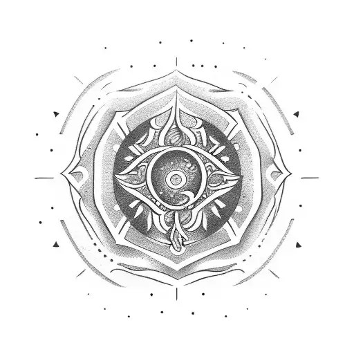 One possible design for a small tattoo incorporating the elements you mentioned could be:  A small circular emblem with  tattoo design idea