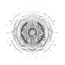 One possible design for a small tattoo incorporating the elements you mentioned could be:  A small circular emblem with  tattoo design idea