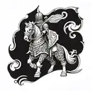 Maltese Knight tattoo design idea