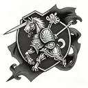 Maltese Knight tattoo design idea
