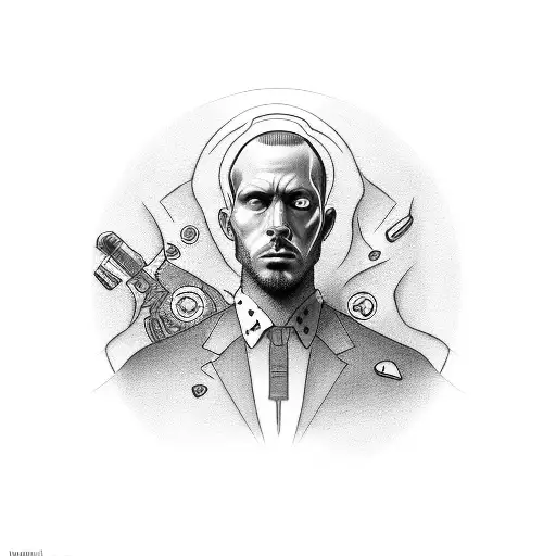 self made man tattoo design idea