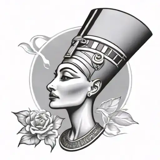 Nefertiti tattoo design idea