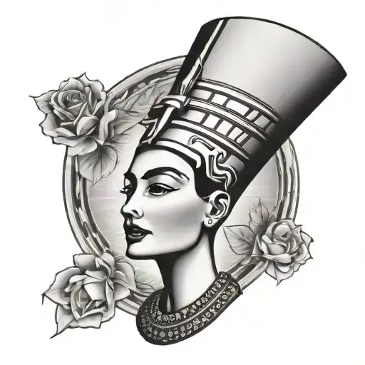 Nefertiti tattoo design idea