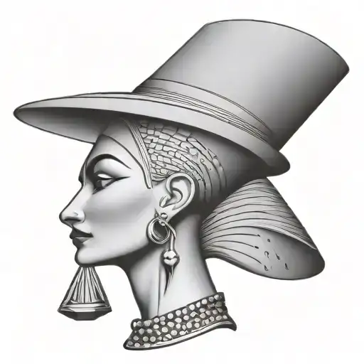 Nefertiti tattoo design idea