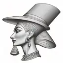 Nefertiti tattoo design idea